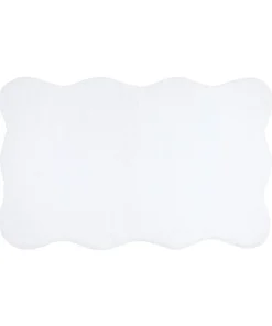 Amelia Scalloped Bath Mat