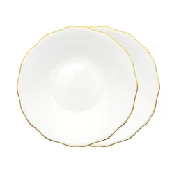Amelie Brushed Gold Set of 2, Soup / Pasta Bowl