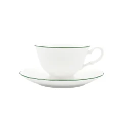 Amelie Forest Green Tea Cup & Saucer