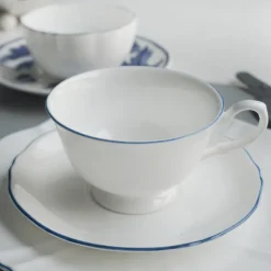 Amelie Royal Blue Tea Cup & Saucer