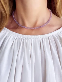 Amethyst Heishi Cut Necklace