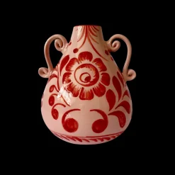 Amphora Vase in Wine & Baby Pink