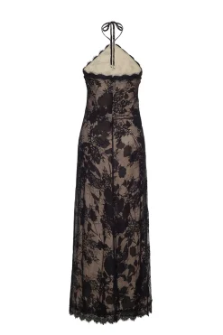 Andes Dress in Black Chantilly Lace