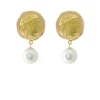 Andromeda Gold Earrings with Pearls