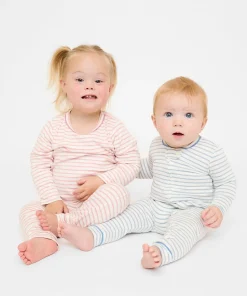 Andy Baby Legging in Dusty Rose Mini Stripe