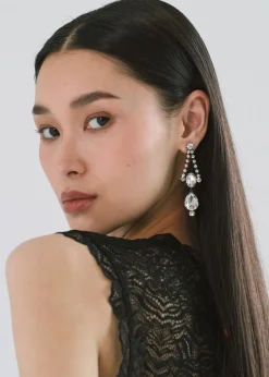 Anette Earrings in Gunmetal