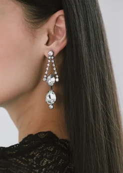 Anette Earrings in Gunmetal