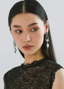 Anette Earrings in Gunmetal