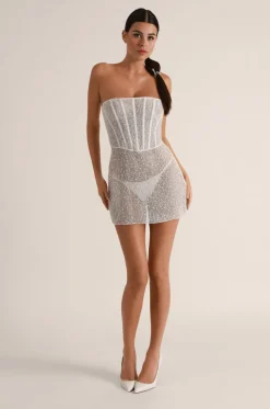 Ange Strapless Dress in Ivory