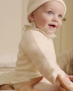 Angel Wing Cashmere Pointelle 2-Piece Set