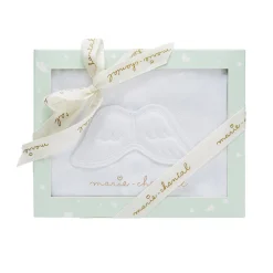 Angel Wing Pointelle Sleepsuit in White