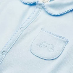 Angel Wing Sleepsuit With Mittens in Blue