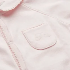 Angel Wing Sleepsuit With Mittens in Pink