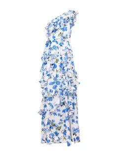 Angela Gown in Ivory & Bellflower