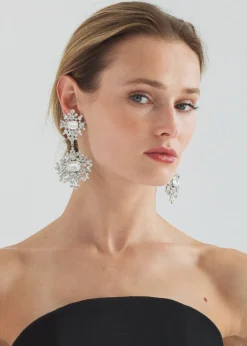 Angelica Earrings in Crystal