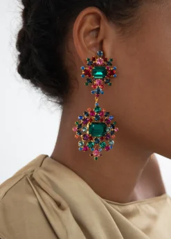 Angelica Earrings in Emerald