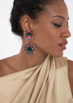 Angelica Earrings in Emerald