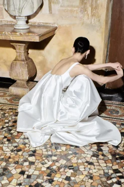 Ankle Length Drop Waist Gown | STYLE 108