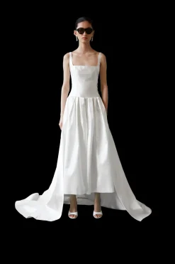 Ankle Length Drop Waist Gown | STYLE 108