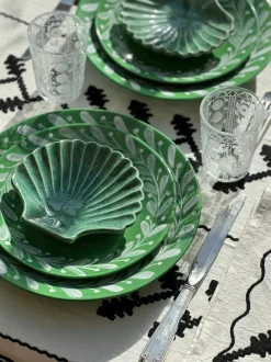 Anna Green Reverse Dinner Plate