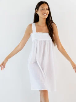 Annabelle White Cotton Nightgown