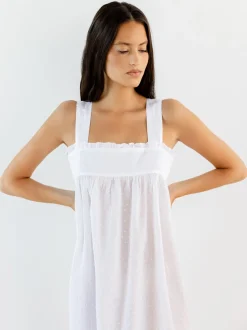 Annabelle White Cotton Nightgown