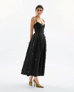 Annette Dress in Noir Multi