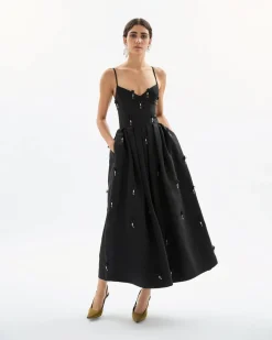 Annette Dress in Noir Multi