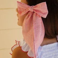 Annie Bow in Red Stripes