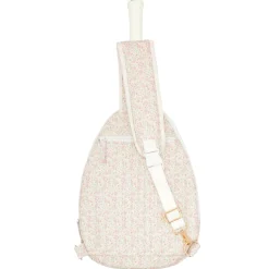 Antique Floral Coated Tennis Bag