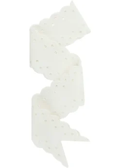 Antique Lace Embroidered Scallop Ribbon