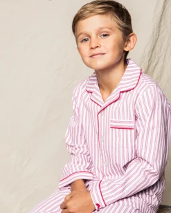 Antique Red Ticking Pajama Set