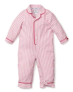 Antique Red Ticking Romper