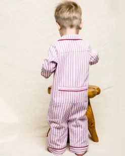 Antique Red Ticking Romper