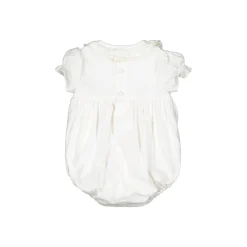 Antoinette Ceremony White Smocked Baby Bubble