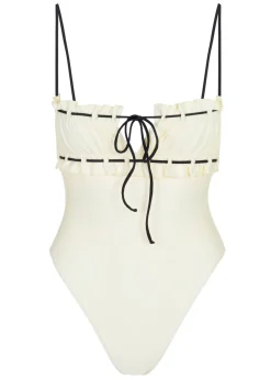 Antoinette One Piece in Creme & Black