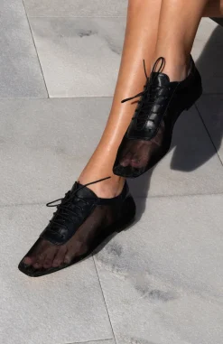 Antonia Clear Mesh Black