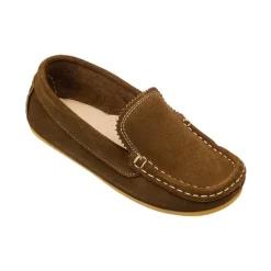 Antton Driver Moc in Suede Chestnut