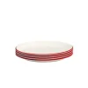 Appetizer Plates in Red Rim