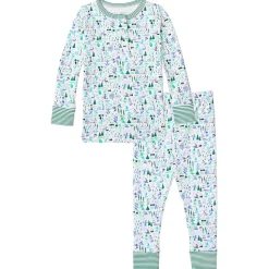 Apres Ski Two-Piece Kids Henley Pajamas
