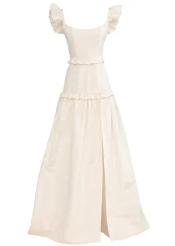 Arabella Ivory Moire Gown