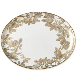 Arbor Large Coupe Oval Platter Gold