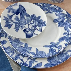 Arbor Rimmed Dinner Plate Blue