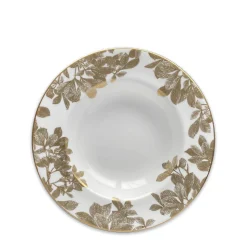 Arbor Rimmed Soup Bowl Gold
