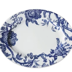 Arcadia Large Oval Rimmed Platter