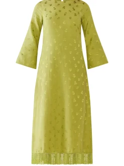 Ariana Dress in Olive Chartreuse