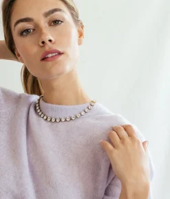 Arista Slider Necklace in Cystal