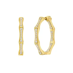 Arles Diamond Hoop Earrings