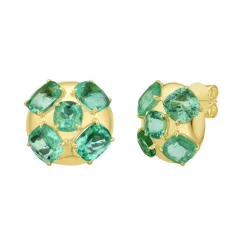 Arles Emerald Stud Earrings