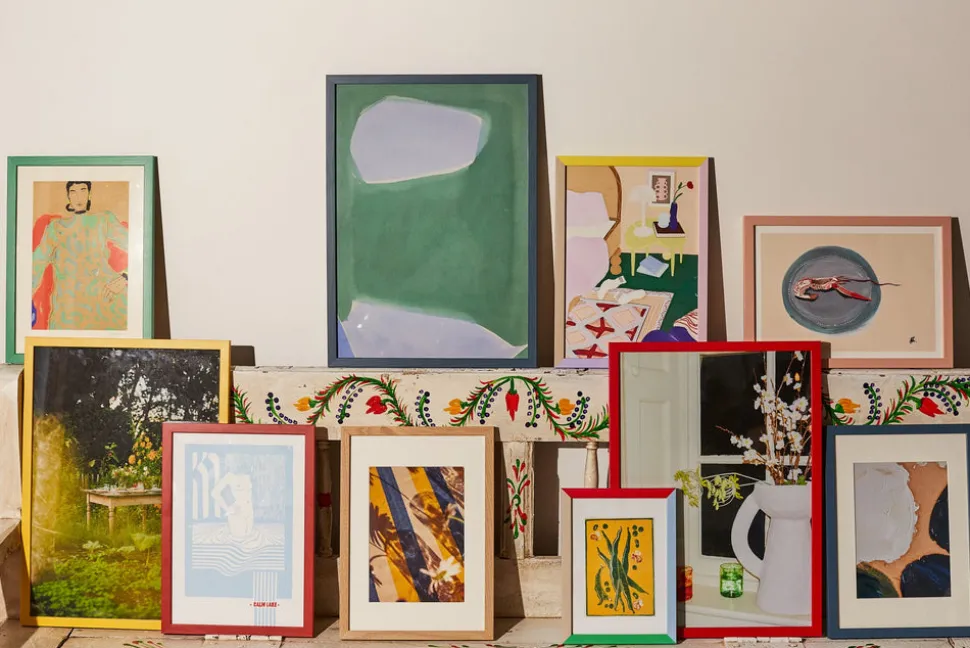 Arsenic Green Wood Picture Frame